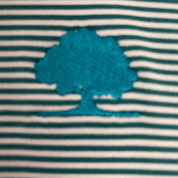 Greyson Mens Polo Golf Shirt Size XL Green Striped Wolf ‎ Logo Stretch Lightweig - Picture 6 of 16